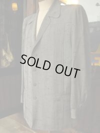 1950'S DEADSTOCK SILVER NEP CARMEL HOLLYWOOD JACKET SIZE/MEDIUM