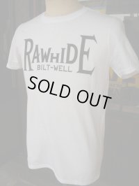 RAWHIDE BILT-WELL TEE/F,B/P/GILDAN BODY/WHITE/BLACK