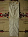 画像2: 1930'S DEADSTOCK BARTEL SIDE ADJUST BELTS COTTON STRIPE TROUSERS SIZE/27X29 (2)