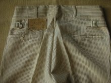 他の写真1: 1930'S DEADSTOCK BARTEL SIDE ADJUST BELTS COTTON STRIPE TROUSERS SIZE/27X29