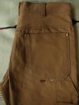 画像5: 1970'S〜 DEADSTOCK KEY W/KNEE BROWN DUCK PAINTER PANTS 34X30  (5)