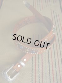 RAWHIDE STUDDED & JEWELED BELT LOT-424/ 1-1/2"[38MM] 