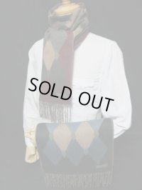 DAPPER'S ARGYLE Cashmink Scarf LOT1030