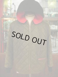 1950'S〜 UNKNOWN QUILTED REVERSIBLE NYLON ZIP UP PARKA 