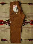 画像2: 1970'S DEADSTOCK CARHARTT BROWN DUCK W/KNEE PANTS LOT 62W 36X30  (2)