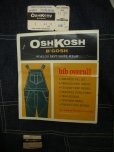 画像1: 〜1970'S DEAD OSH KOSH KICKORY INDIGO DENIM OVERALLS 44X31 (1)