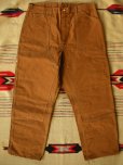 画像4: 1970'S DEADSTOCK CARHARTT BROWN DUCK W/KNEE PANTS LOT 62W 36X30  (4)