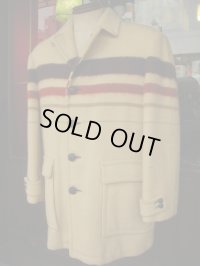 1950'S BUCK SKEIN BRAND WOOL BLANKET CAR COAT SIZE/38
