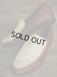 1950'S REGAL TWO TONE  SLIP ON VAMP SHOES 8-1/2D