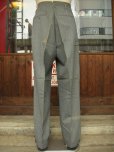 画像5: 1940'S DEADSTOCK COTTON/WOOL HBT STRIPE TROUSERS 31X31 (5)