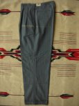 画像2: 1940'S DEADSTOCK COTTON/WOOL STRIPE TROUSERS 32X32 (2)