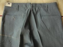 他の写真2: 1940'S DEADSTOCK COTTON/WOOL STRIPE TROUSERS 32X32