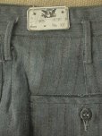 画像1: 1940'S DEADSTOCK COTTON/WOOL HBT STRIPE TROUSERS 31X31 (1)