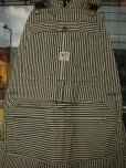 画像1: 1960'S　DEADSTOCK  BIG BUCK HICKOLY STRIPE OVERALLS W/APRON 34X30  (1)