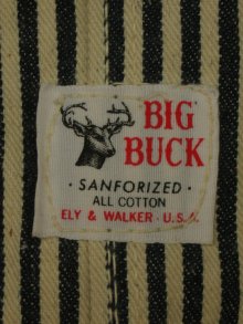 他の写真1: 1960'S　DEADSTOCK  BIG BUCK HICKOLY STRIPE OVERALLS W/APRON 34X30 