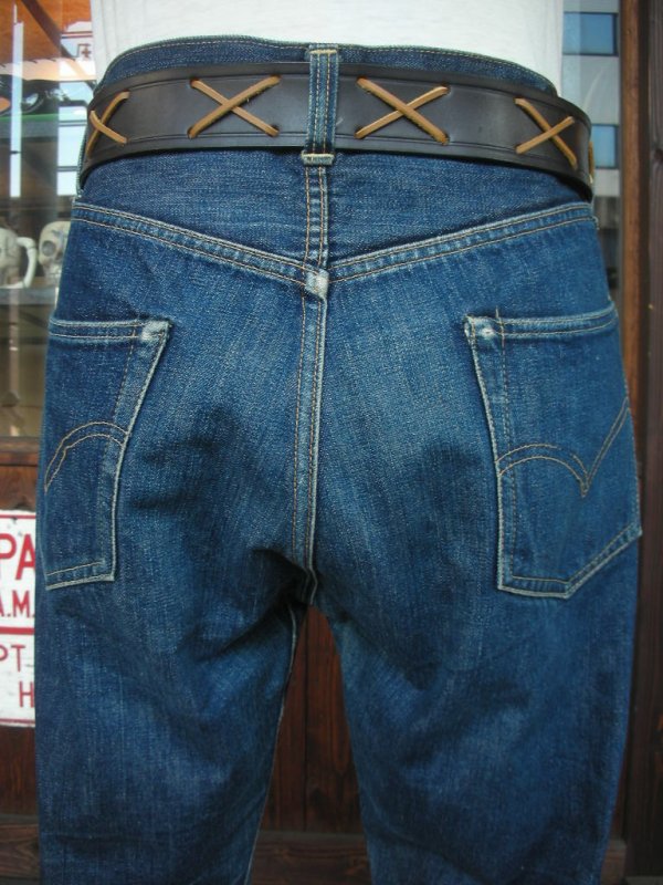 画像6: RAWHIDE THE WILD ONE JOHNNY 乱暴者マーロンブランド LACE BELT LOT-100/ 1-3/4"[44MM] 