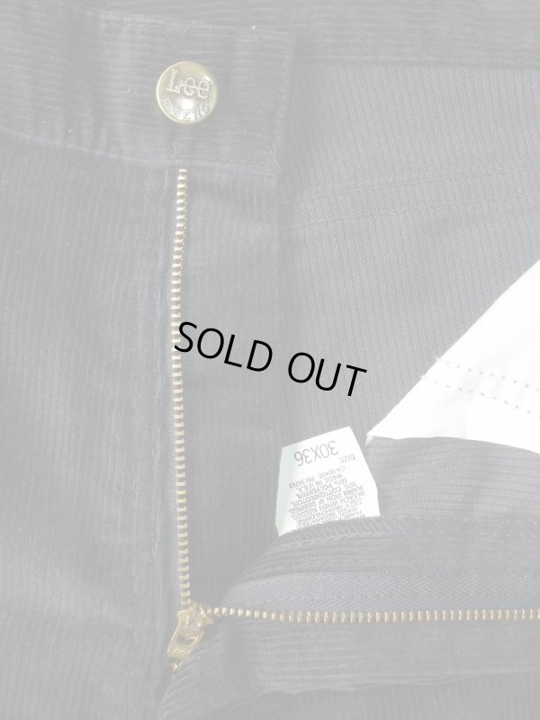 画像5: 1980'S DEADSTOCK LEE CORDUROY PANTS Lot200-3742/NAVY/30X36