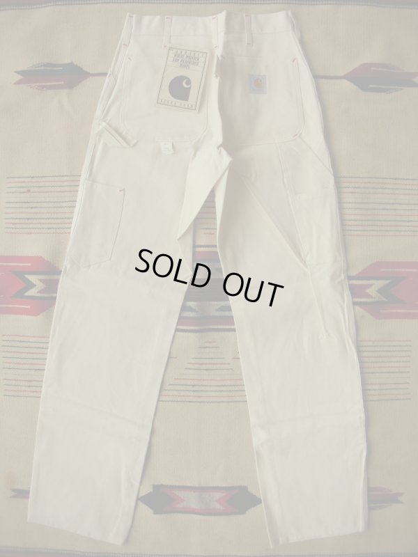 画像1: 1990'S DEADSTOCK CARHARTT WHITE PAINTER PANTS 72WS 31X36 