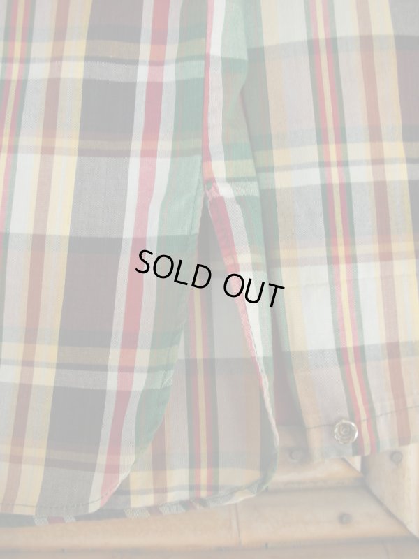 画像12: 1950'S〜 CAMPUS PLAID COTTON ZIP UP HOODED PARKA SIZE/36 