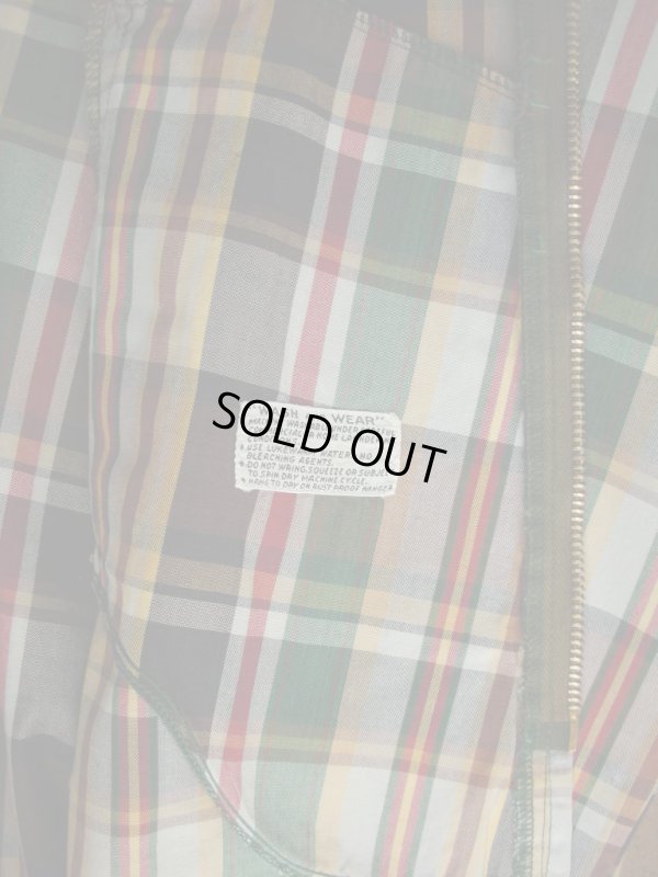 画像11: 1950'S〜 CAMPUS PLAID COTTON ZIP UP HOODED PARKA SIZE/36 
