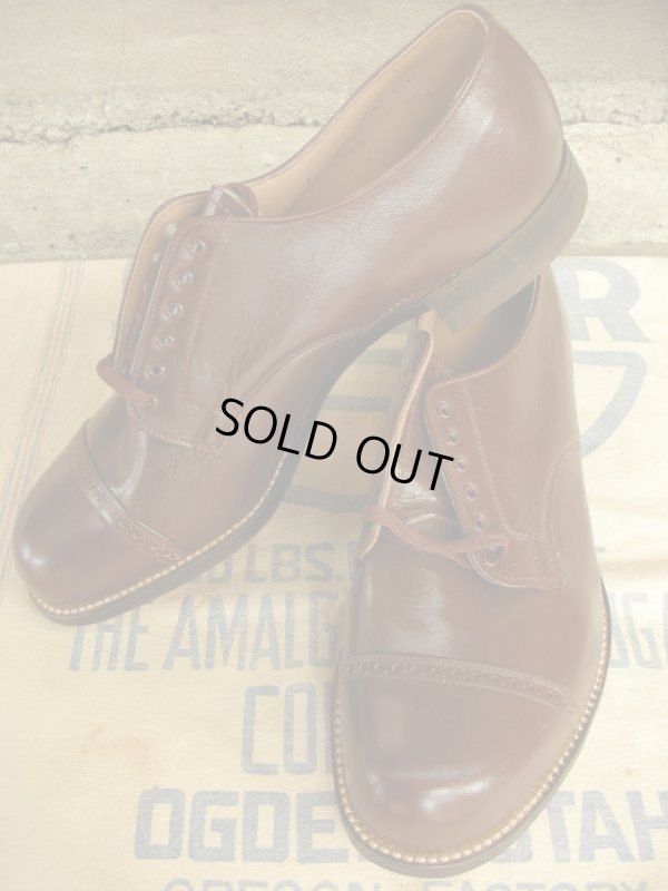 画像3: 1940'S DEADSTOCK FAITH FUL BALLROOM CAP TOE DRESS SHOES SZ/8EEEE 