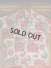 1940'S〜 UNKNOWN AMERICAN CIVIL WAR PRINTED COTTON SHIRT YOUTH SZ