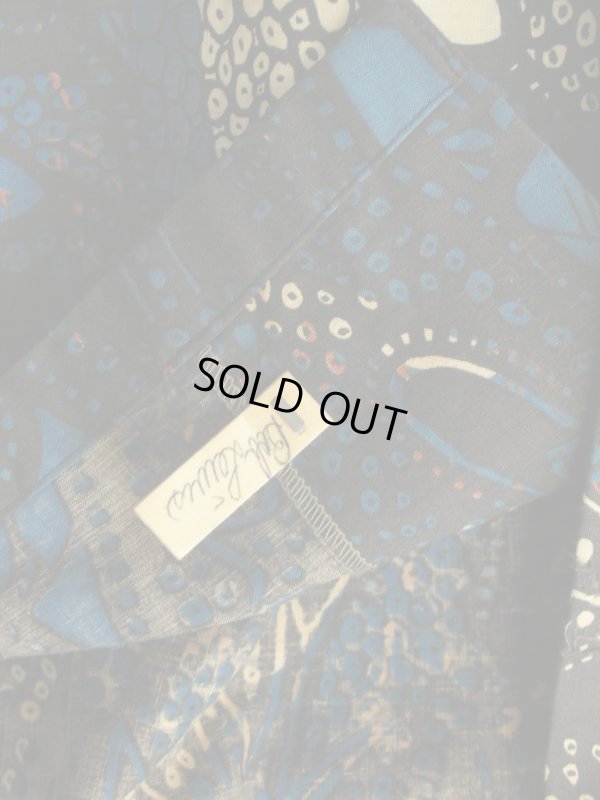 画像11: 1950'S ARROW ABSTRACT UNDER THE SEA PRINTED COTTON SHIRT SZ/L