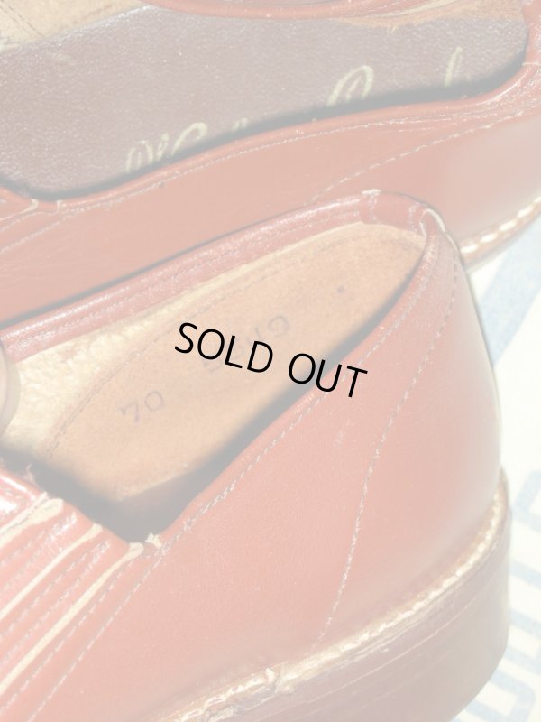 画像6: 1950'S NYLON MESH X LEATHER COMBI SIDE GORE SLIP ON SHOES 8D?