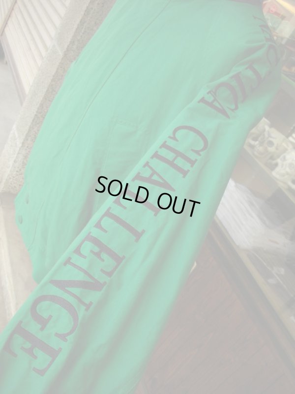 画像5: 90SビンテージNAUTICAチャレンジJ-CLASS緑コットンジャケット/L