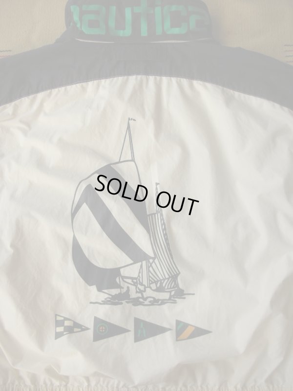 画像8: 90SビンテージNAUTICAフード付きコットンセーリングジャケット