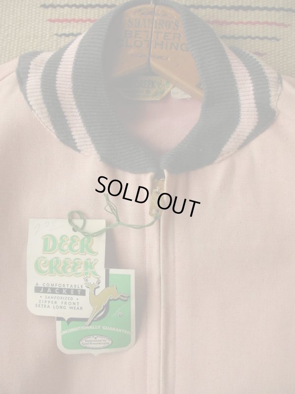 画像7: 1950'S DEADSTOCK DEER CREEK PINK DUNGAREE JACKET/MEDIUM