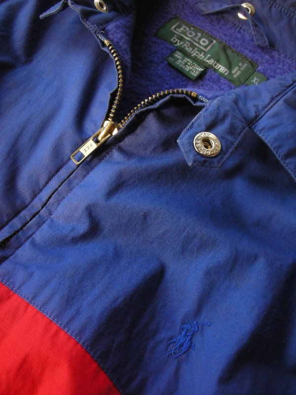画像6: 80S〜RALPH LAURENフリースライニング3トーンコットンジャケット/S位