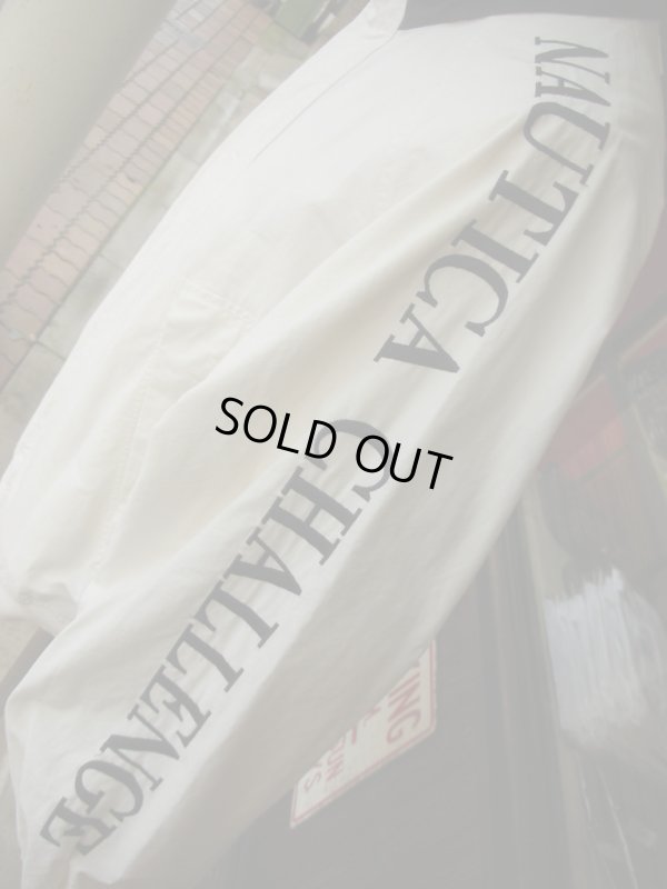 画像4: 90SビンテージNAUTICAチャレンジJ-CLASS白コットンジャケット/L