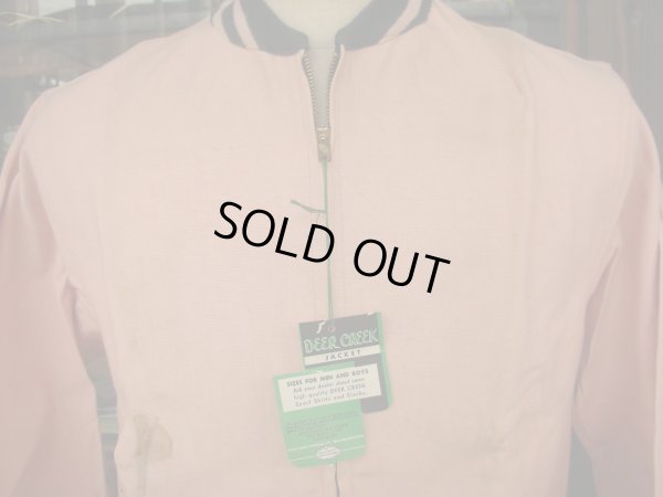 画像4: 1950'S DEADSTOCK DEER CREEK PINK DUNGAREE JACKET/MEDIUM