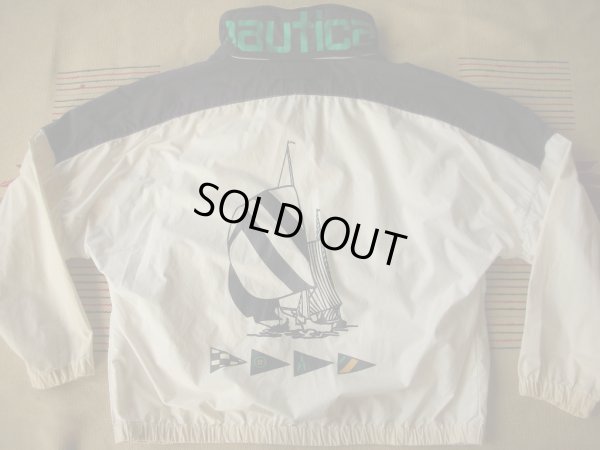 画像7: 90SビンテージNAUTICAフード付きコットンセーリングジャケット