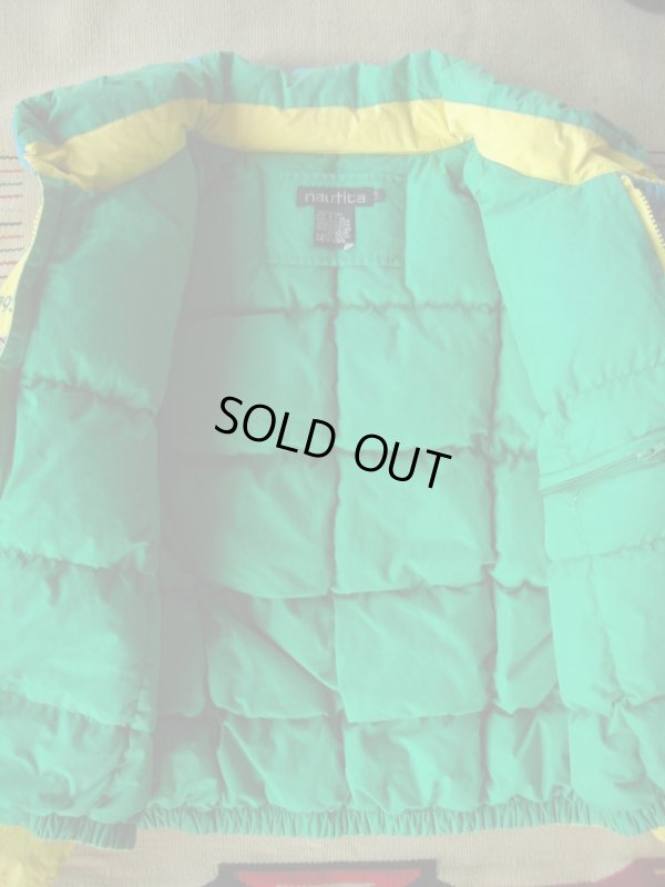 画像9: 90S NAUTICAチャレンジJ-CLASSセーリングダウンジャケット/L