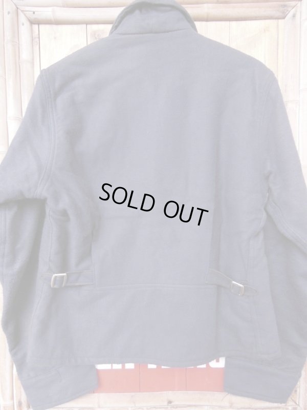 画像14: 1940'S DEADSTOCK KINGCOT NAVY COTTON FLANNEL SPORTS JACKET/42（実寸38）