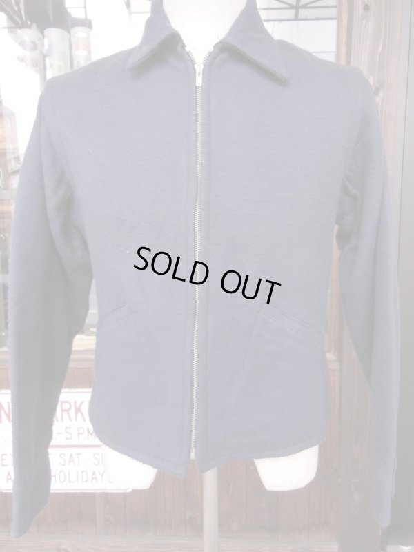 画像7: 1940'S DEADSTOCK KINGCOT NAVY COTTON FLANNEL SPORTS JACKET/42（実寸38）