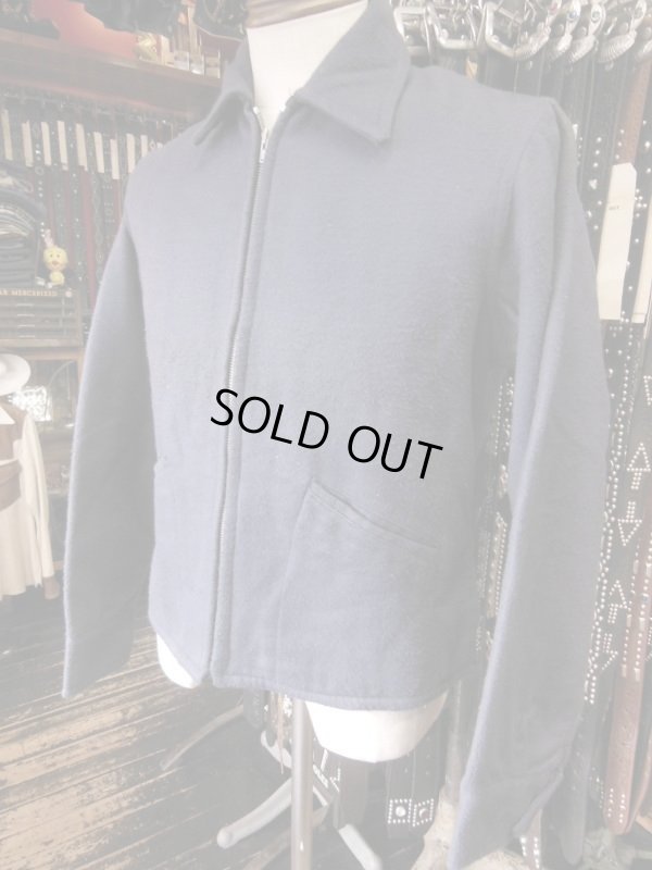 画像6: 1940'S DEADSTOCK KINGCOT NAVY COTTON FLANNEL SPORTS JACKET/42（実寸38）