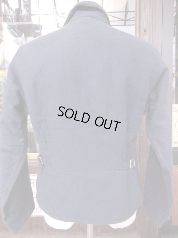 画像8: 1940'S DEADSTOCK KINGCOT NAVY COTTON FLANNEL SPORTS JACKET/42（実寸38）