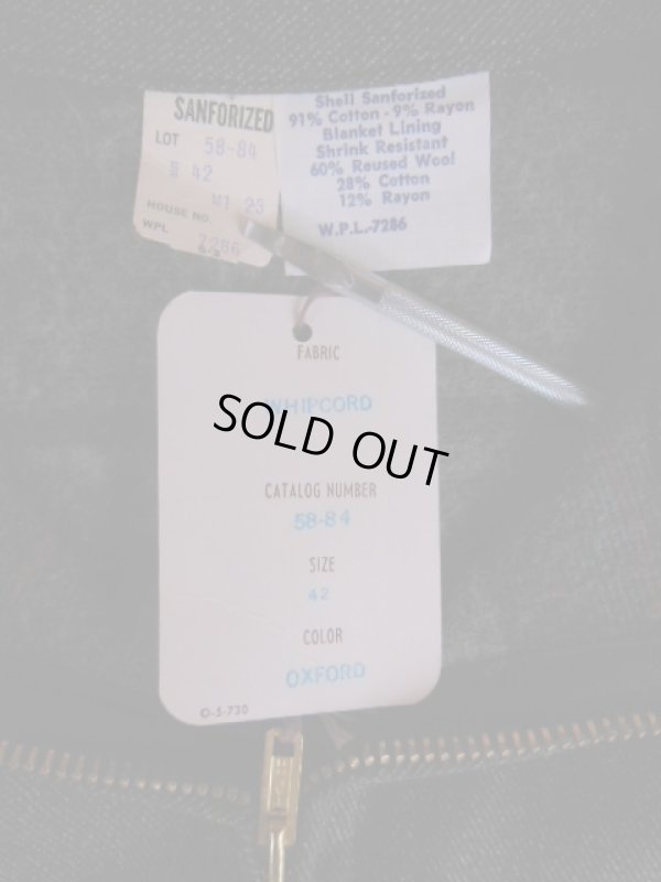 画像9: 1950'S DEADSTOCK ALDENS BLANKET LINED S&P WHIPCORD WORK JACKET SZ/42