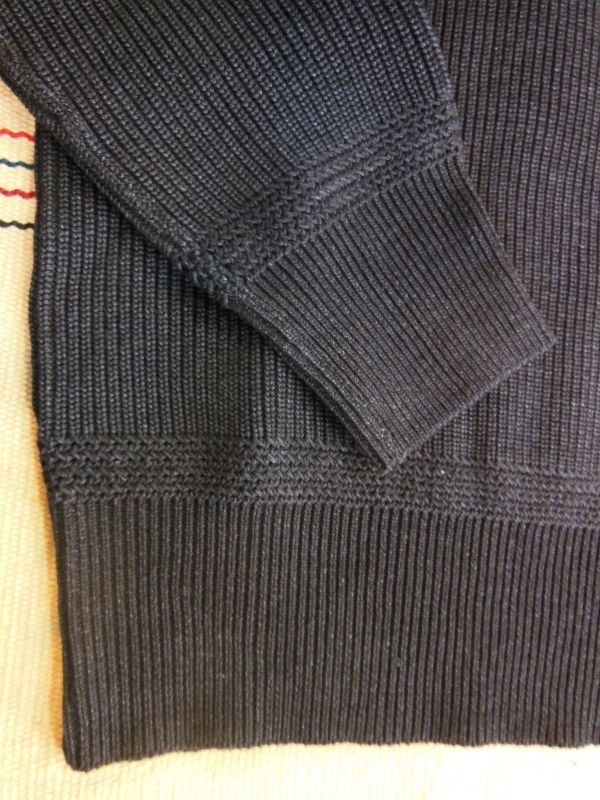 画像6: STEVENSON OVERAL　U.S. Army Indigo V Neck Sweater - UVColor: Black Indigo