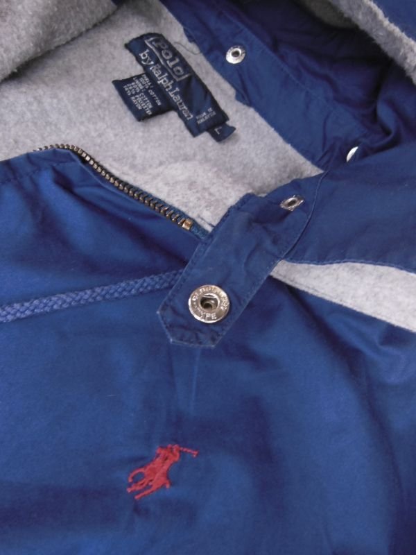 画像7: 〜90S RALPH LAURENフリースライニングコットンジップアップパーカー/ユースL
