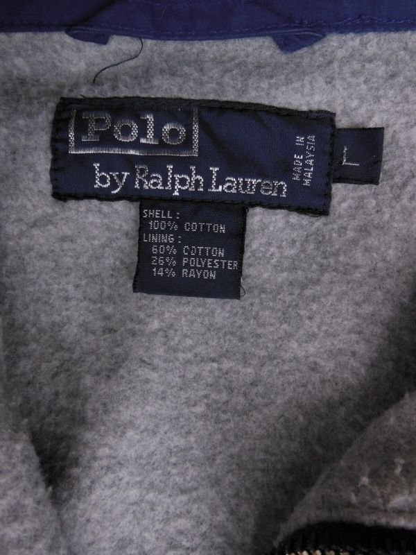 画像6: 〜90S RALPH LAURENフリースライニングコットンジップアップパーカー/ユースL