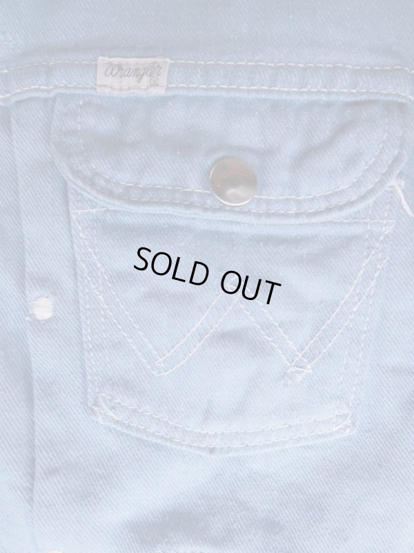 画像9: 1950'S〜 WRANGLER 26MJL SAX DENIM JACKET SZ/YOUTH 16