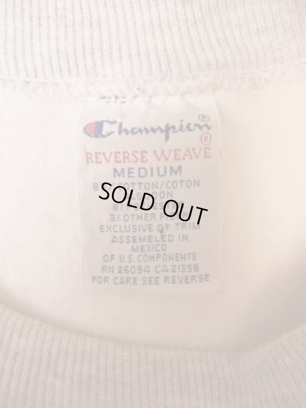 画像3: 90S〜 CHAMPIONリバースウィーブスウェット/OXグレー/COLGATE/M