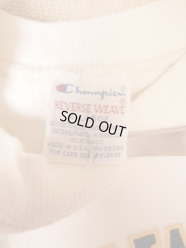 画像3: 90S CHAMPIONリバースウィーブスウェット/アイボリー/DELAWARE　FIGHTIN' BLUE HENS/XL