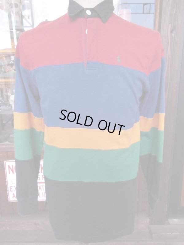 画像4: 90S POLO BY ラルフローレンラスタラガーシャツ/XS
