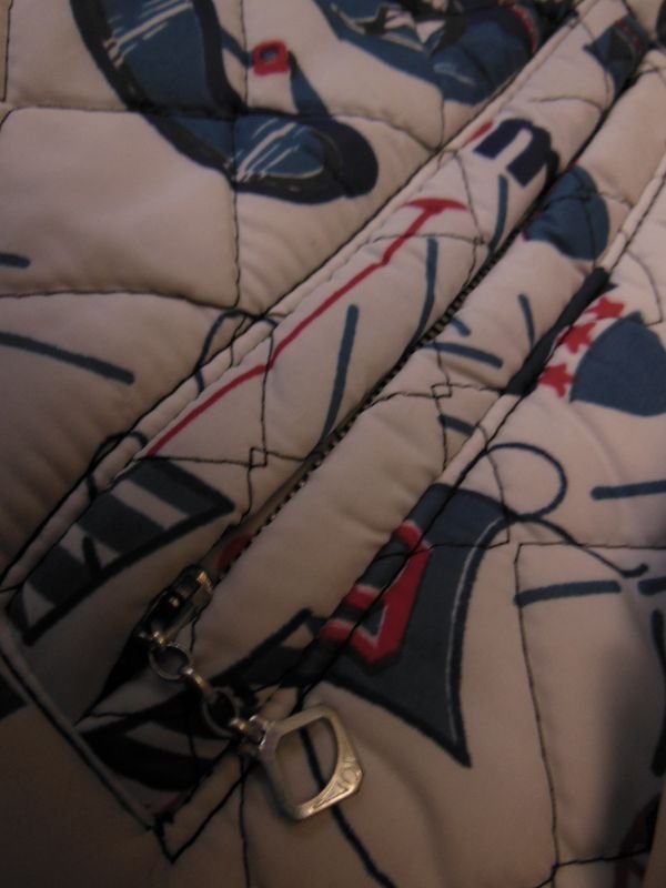 画像8: 1960'S DEADSTOCK POPART NYLON QUILTED SKI JACKET SIZE/16