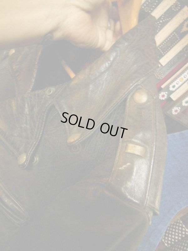 画像18: 1950'S BUCO J-21 or J-22 HORSEHIDE MOTORCYCLE JACKET SZ/42